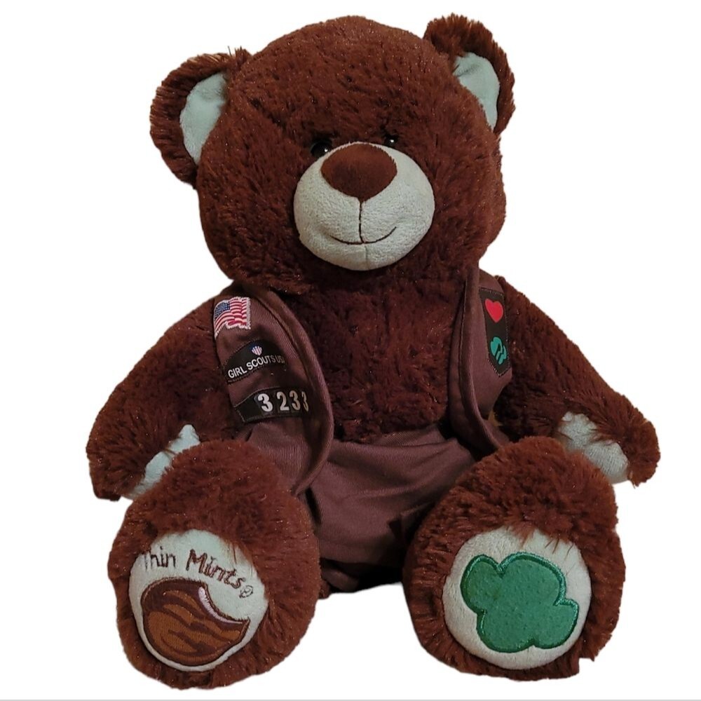 GIRL SCOUT BUILD A BEAR Brownie Clothing Thin Mint Bear COLLECTIBLE